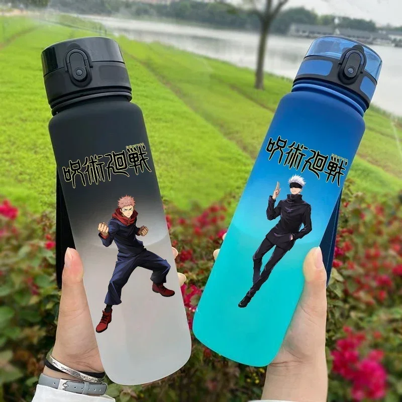 Kitchen Appliances Large - Jujutsu kaisen大容量プラスチックスポーツウォーターボトル、周辺漫画アニメーション、学生と子供、650ml