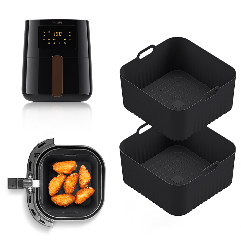 Air Fryer 5L Digital - 17 センチメートルシリコンエアフライヤー金型フィリップス HD9252 HD9200 HD9255 エアフライヤーアクセサリー