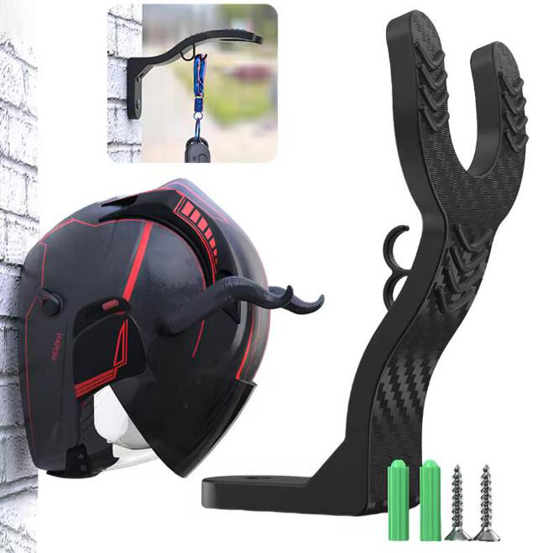 Kitchen Appliances Shelves - バイクヘルメットフックラック 多目的フックハンガー 家庭用荷物ジャケットホルダー キッチンキャビネット棚 壁掛けフック