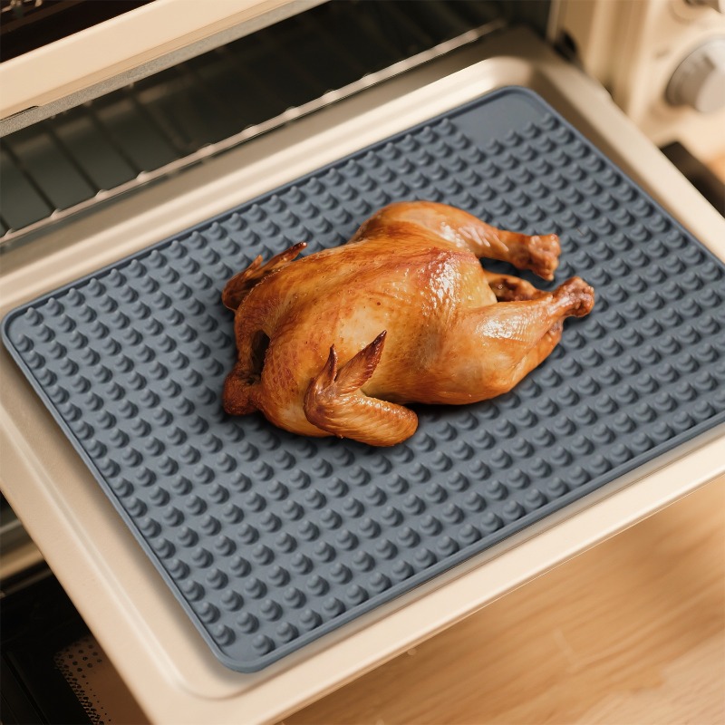 Kitchen Appliances For Home - 高温耐性電子レンジ保護パッド、耐油オーブンパッド、キッチン収納断熱シリコンパッド