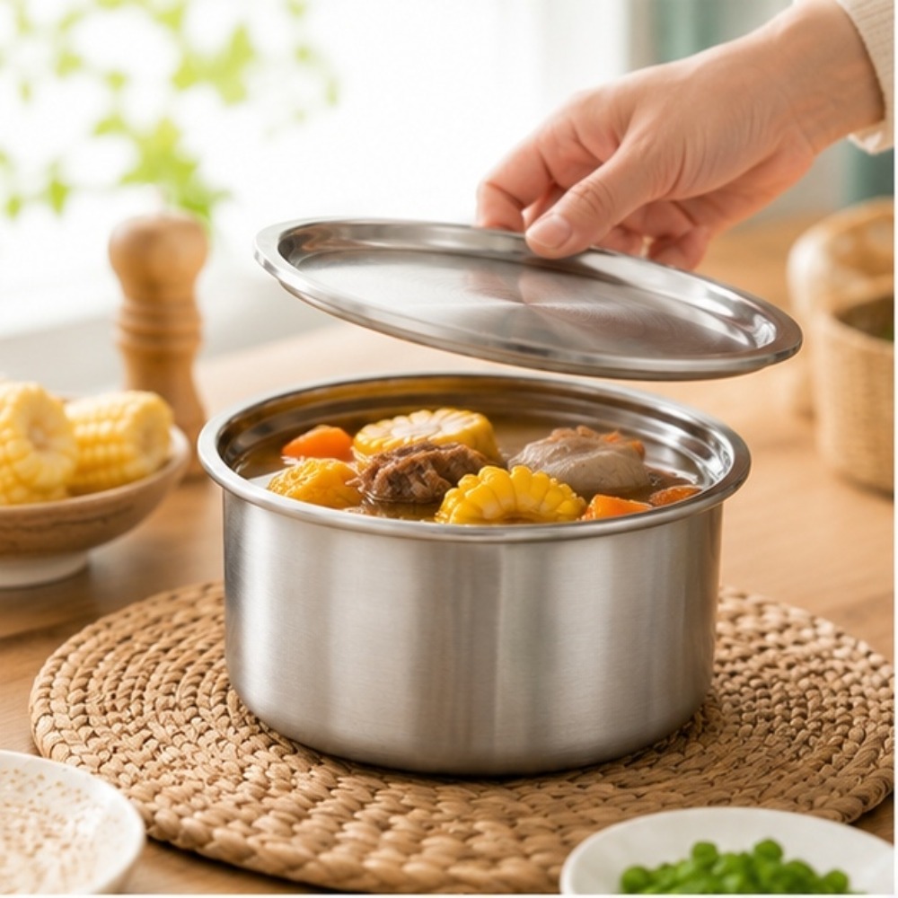 Deep Fryer Stainless - 304ステンレス鋼製蓋付きラメキン、蒸し卵、ベビーフードボウル、プリン、デザート、エアフライヤー、ベーキング、食事準備、保存容器、RV用