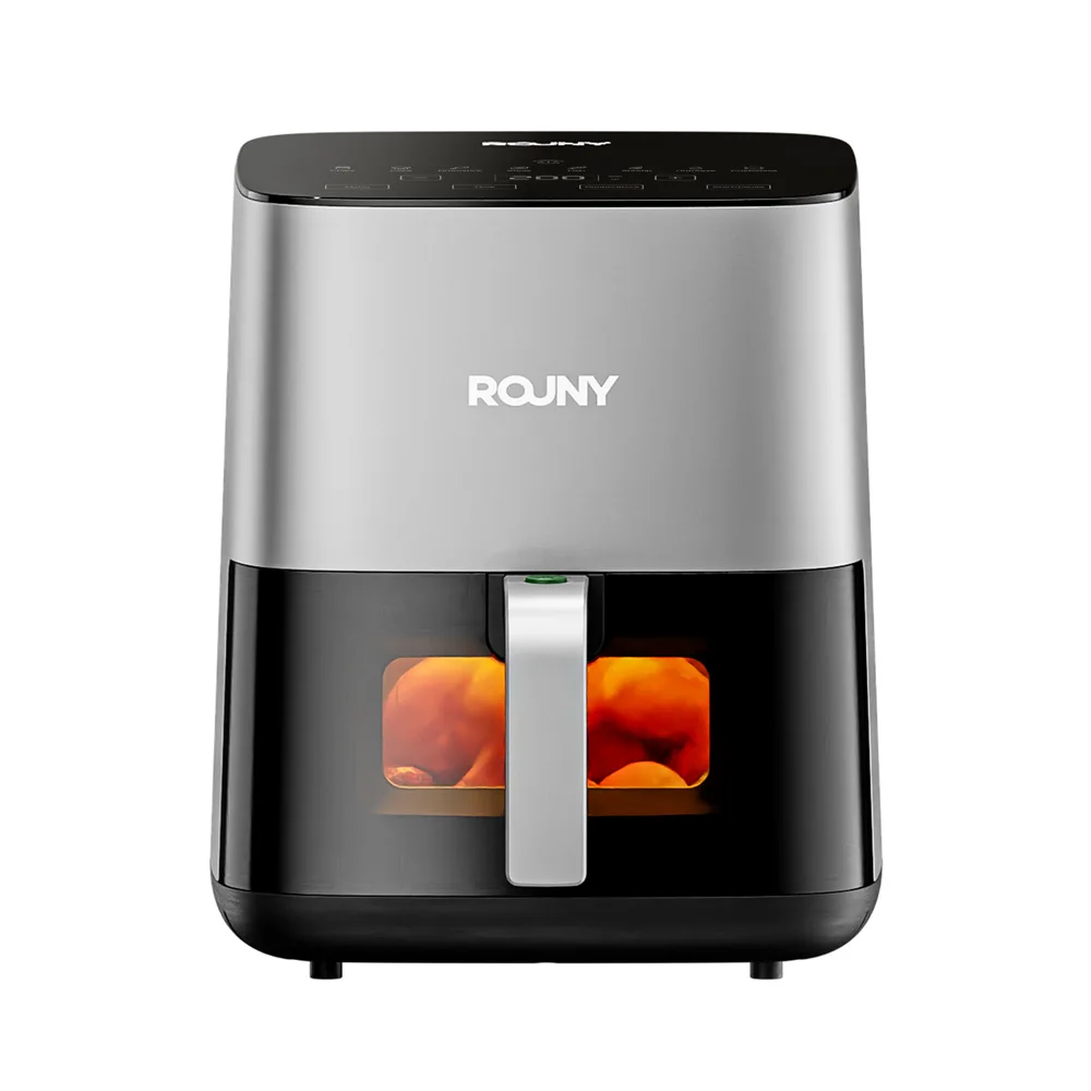 Air Fryer 5L Digital - デジタルエアフライヤー、可視窓と8つのプリセット付き、5L 1450Wスマートタッチスクリーンキッチン家電、簡単調理用