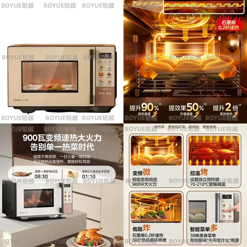 Kitchen Appliances Combo - スマートインバーター電子レンジエアフライヤーコンボ多機能カウンタートップ家電、ベーキング、ロースト、再加熱用キッチン家電