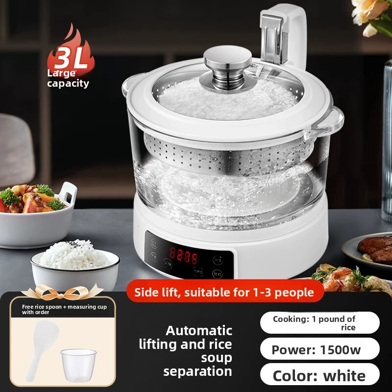 Kitchen Appliances Lowes - 3～4人用炊飯器、自動米洗い機能付き、フィルター付き蒸し器、低糖質スマートキッチン家電