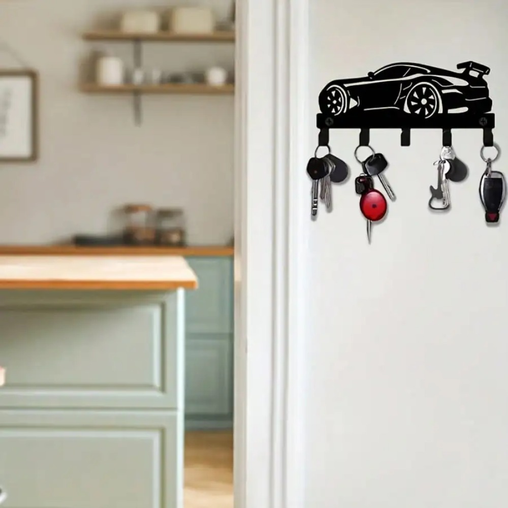壁掛けキーホルダー、空力設計の金属製フックラック、キッチン、 - Kitchen Appliances Shelves のレビューと価格