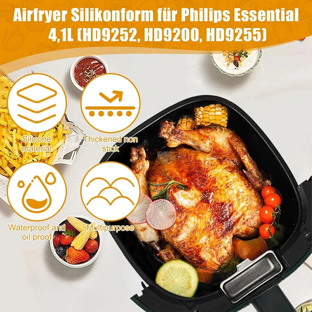 17cm シリコンエアフライヤーモールド - フィリップス  - Air Fryer 5L Digital のレビューと価格