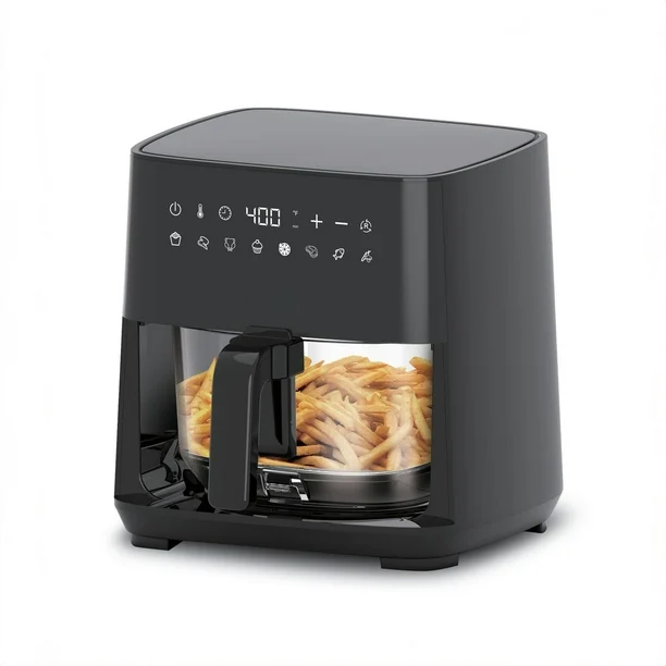 多機能5Lデジタルエアフライヤー、ガラスボウル付き、可視化ス - Air Fryer 5L Digital のレビューと価格
