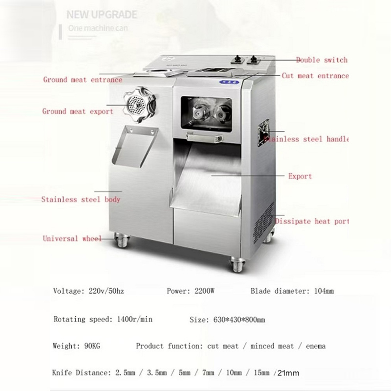 電動ミートミンサーグラインダー ステンレス製チョッパー フー - Food Processor Large のレビューと価格