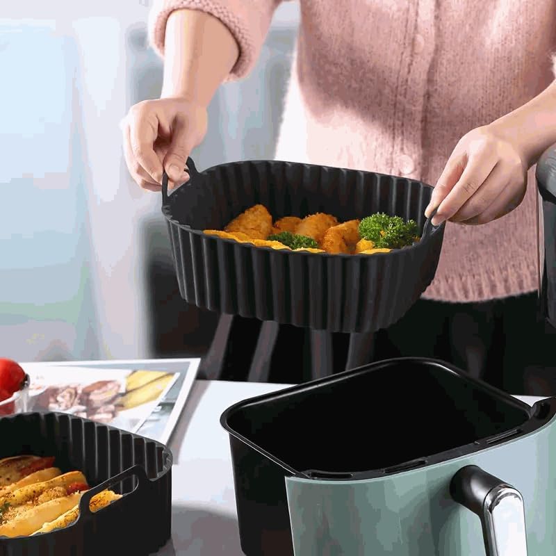 シリコンエアフライヤーアクセサリー正方形型モールド Ceco - Air Fryer 5L Digital のレビューと価格