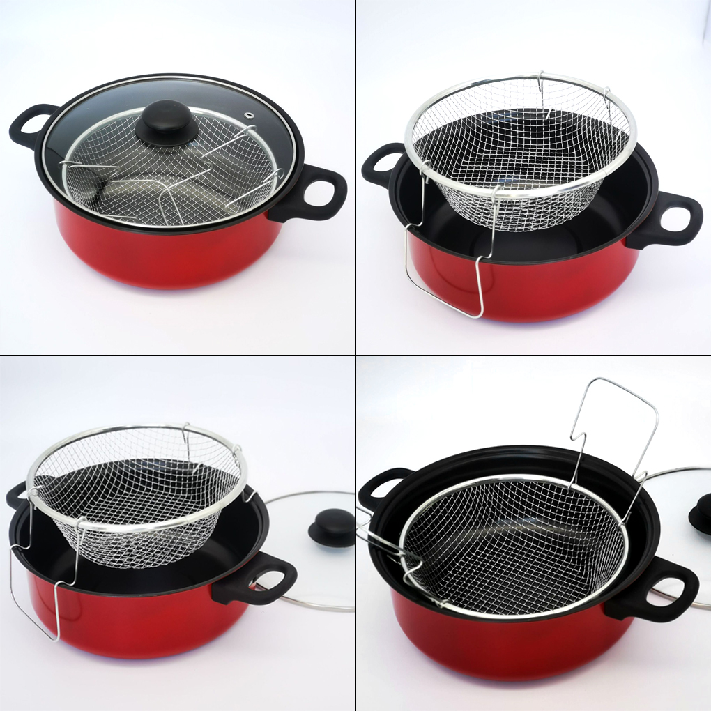 ディープフライポットアパートフライヤーノンスティックポットチ - Deep Fryer Stainless のレビューと価格