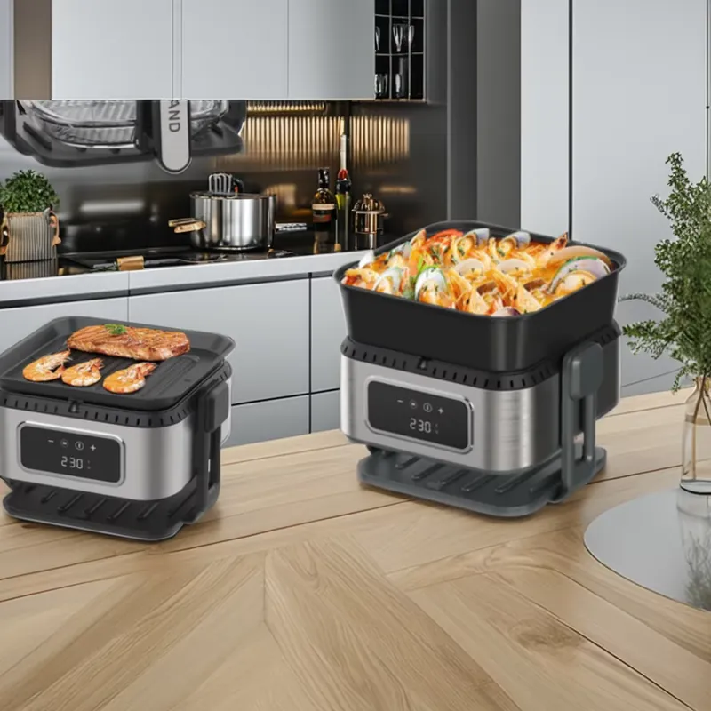 3in1ステンレス製5Lエアフライヤー多機能電気グリルオーブ - Air Fryer 5L Digital のレビューと価格
