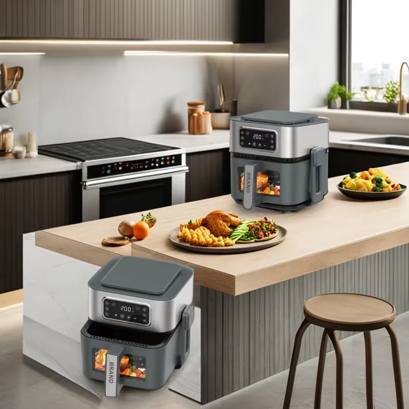 3in1ステンレス製5Lエアフライヤー多機能電気グリルオーブ - Air Fryer 5L Digital のレビューと価格