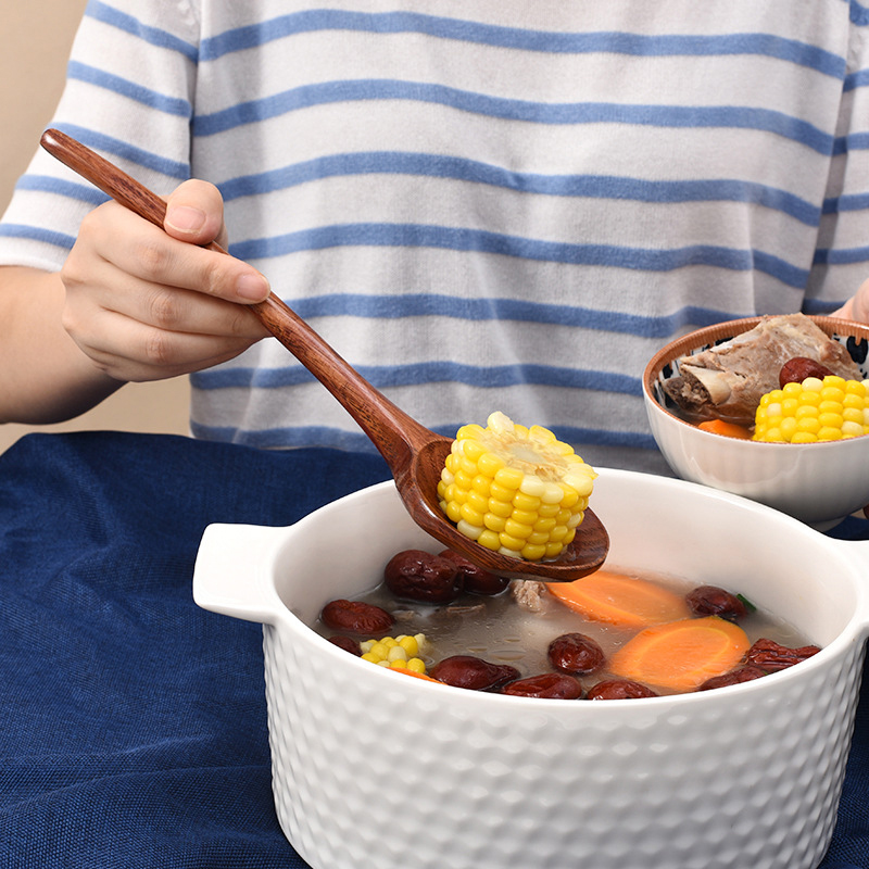ロングハンドルラーメン木製スプーン日本キッチン調理器具食器サ - Kitchen Appliances Large のレビューと価格