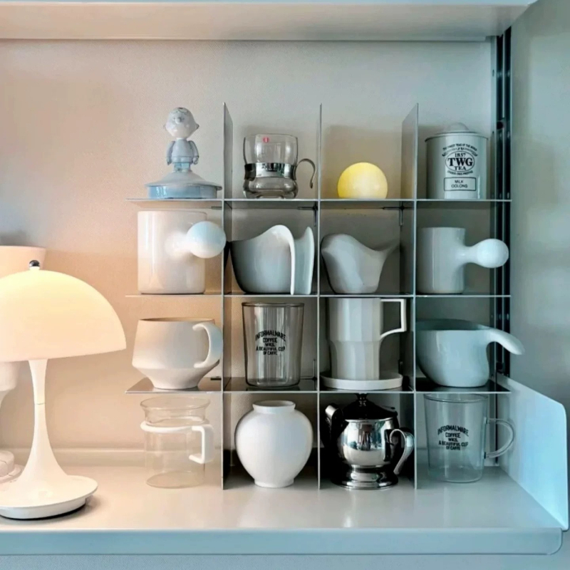 ミニマリストアルミ合金製カウンタートップマグ収納棚多層カップ - Kitchen Appliances Shelves のレビューと価格