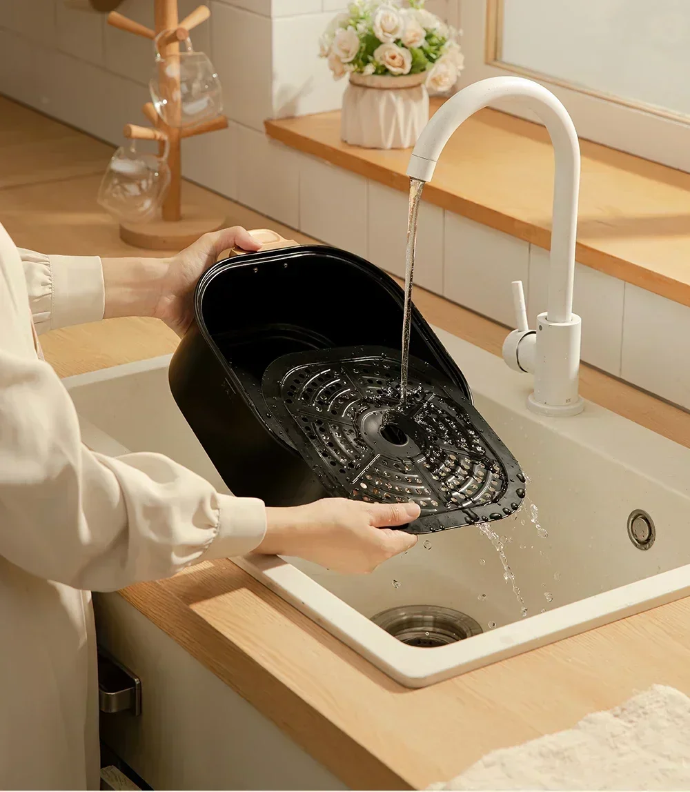ビジュアルエアフライヤー 新型家庭用キッチン インテリジェン - Air Fryer 5L Digital のレビューと価格