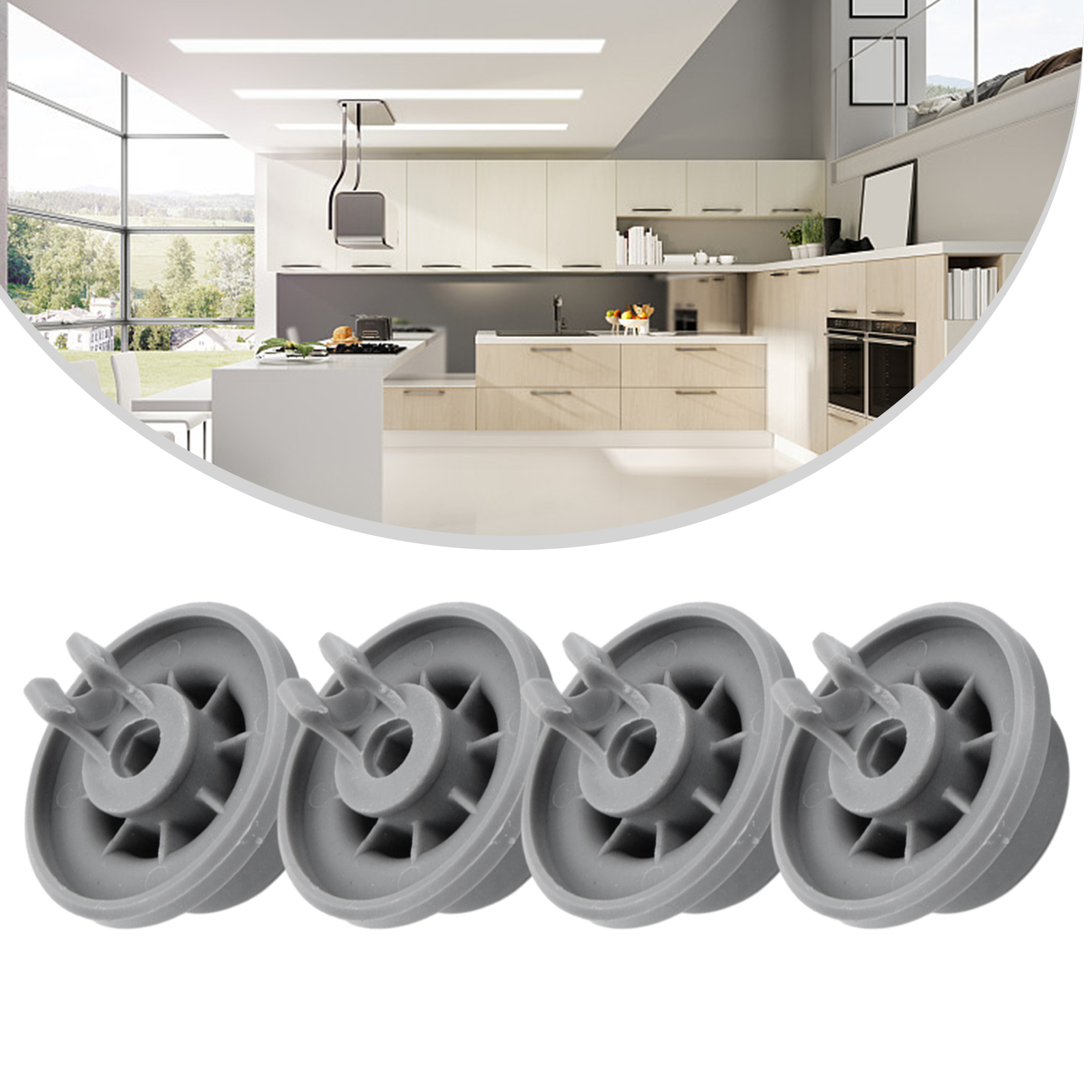 4 個ボッシュ用シーメンス食器洗い機ラックバスケットホイール - Kitchen Appliances Bosch のレビューと価格