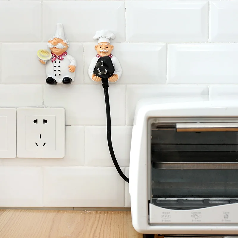 1 個多機能漫画キッチンプラグホルダーかわいい電源ケーブルフ - Kitchen Appliances Shelves のレビューと価格