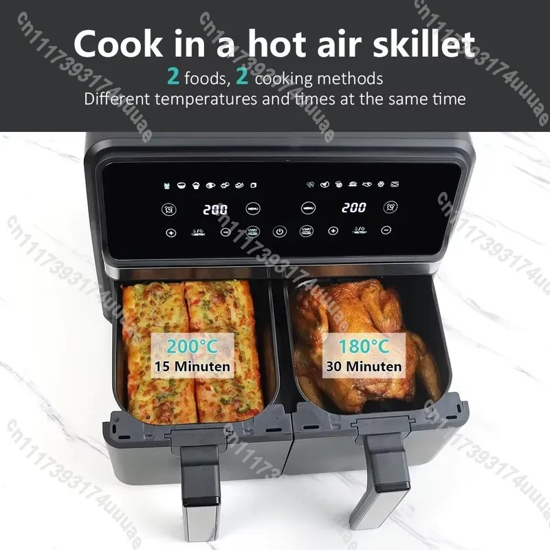 8L大容量電気エアフライヤー、ダブルポットと可視窓付き、家庭 - Kitchen Appliances Large のレビューと価格