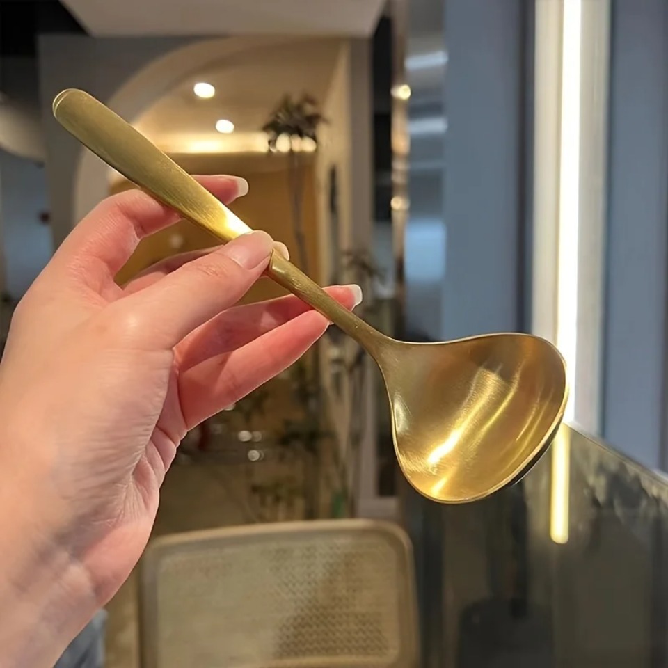 2個入り ゴールデンステンレススチール製大型スプーン、鍋、ス - Kitchen Appliances Large のレビューと価格