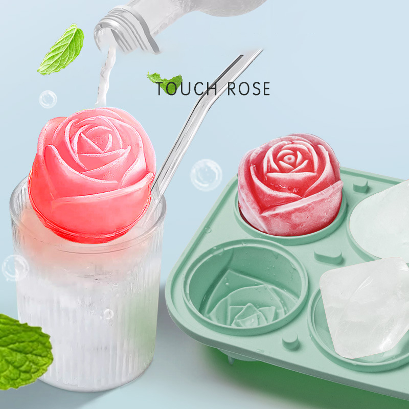 3D ローズダイヤモンドラウンドアイスキューブ金型 4/6  - Kitchen Appliances Shelves のレビューと価格