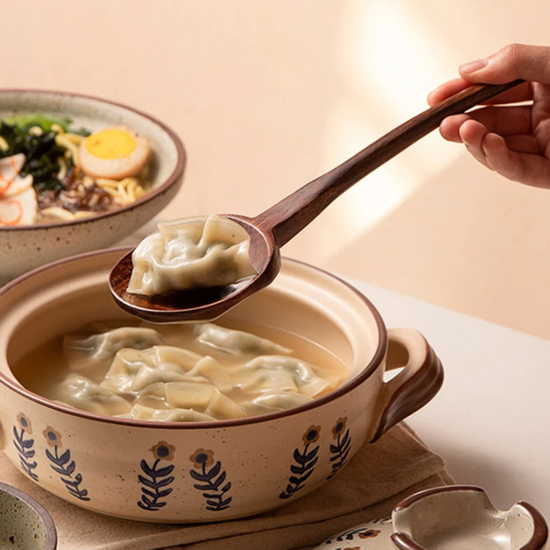 ロングハンドルラーメン木製スプーン日本キッチン調理器具食器サ - Kitchen Appliances Large のレビューと価格