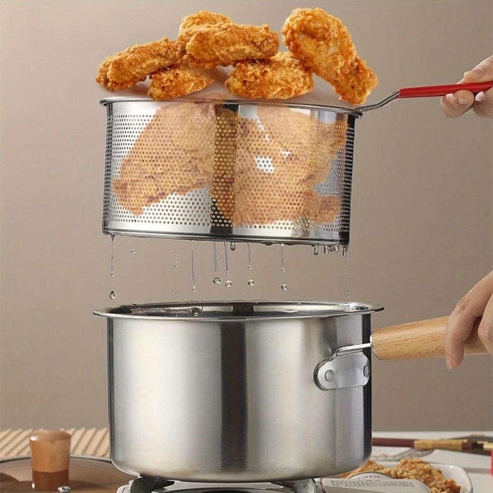 ステンレス製多目的調理器具セット（フライバスケットとガラス蓋 - Deep Fryer Stainless のレビューと価格