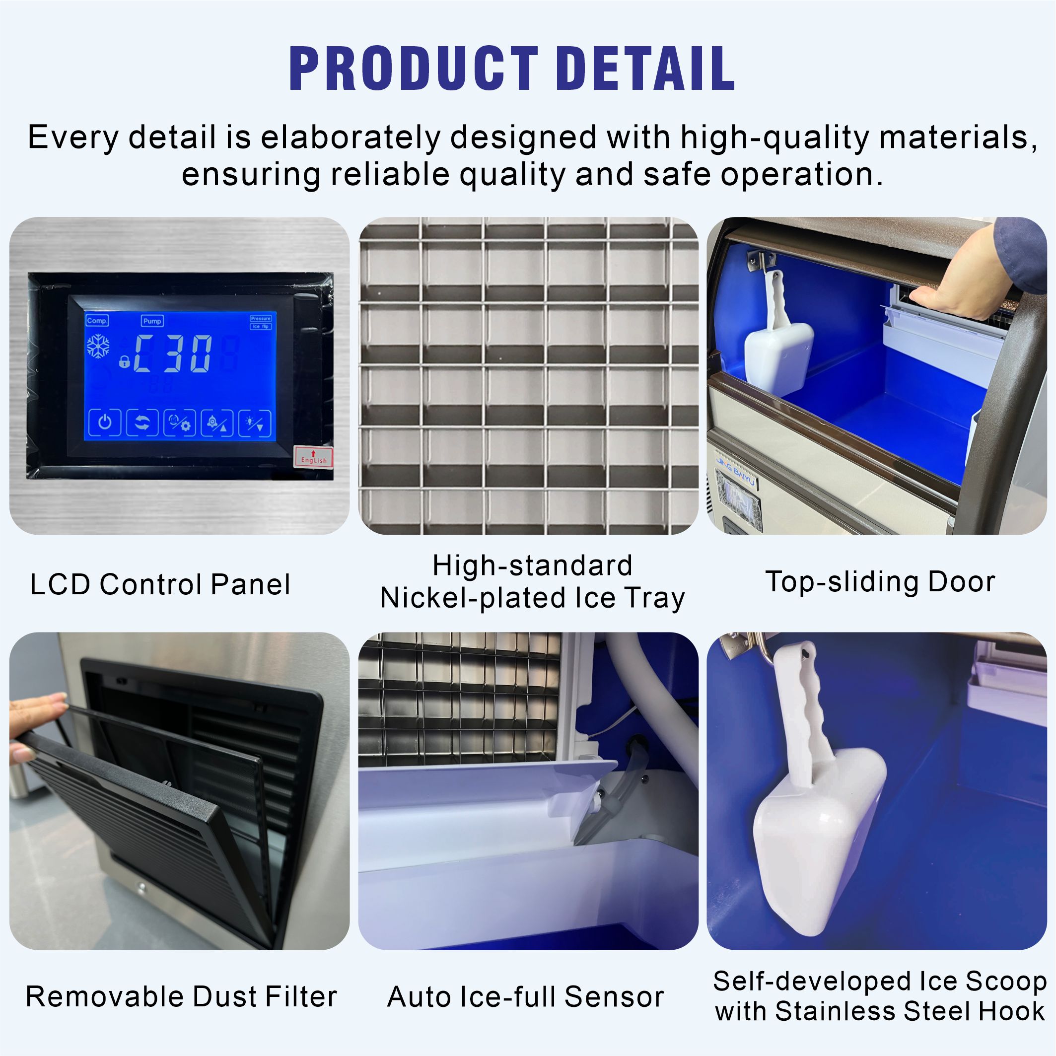 50kg/24h一体型ブロック製氷機 自動低エネルギー消費  - Kitchen Appliances Lowes のレビューと価格