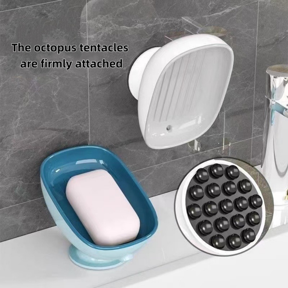 1個入り 超強力吸盤式 浴室用ソープディッシュ シャワー用滑 - Kitchen Appliances Shelves のレビューと価格