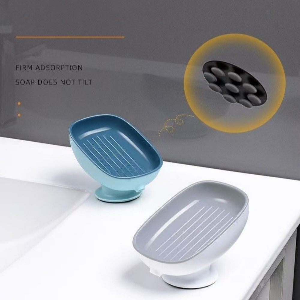 1個入り 超強力吸盤式 浴室用ソープディッシュ シャワー用滑 - Kitchen Appliances Shelves のレビューと価格
