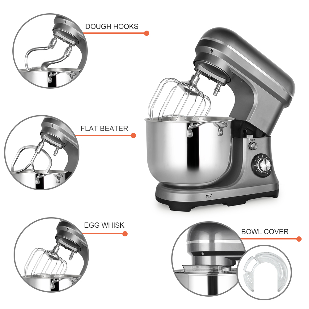 11L 2000W 大型強力電動ミキサー ダブルドウフック付 - Kitchen Appliances For Home のレビューと価格