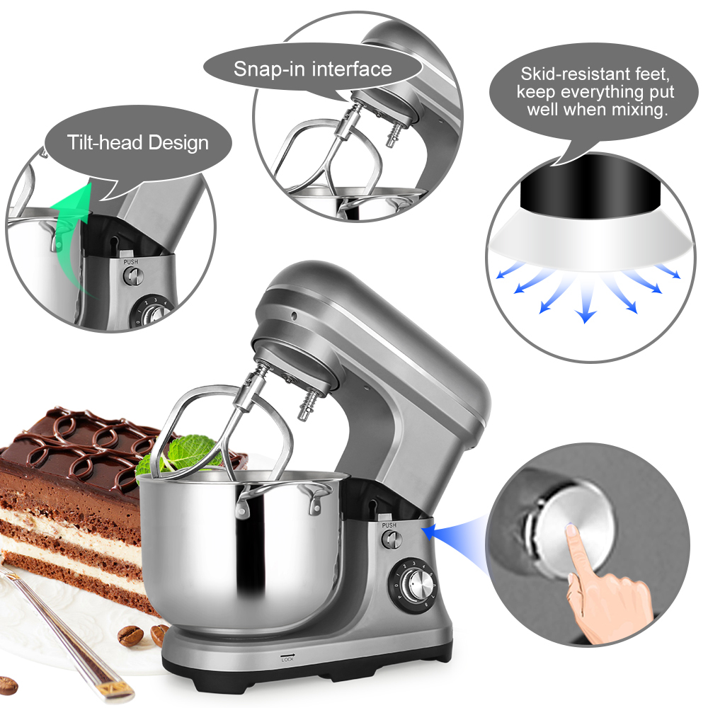11L 2000W 大型強力電動ミキサー ダブルドウフック付 - Kitchen Appliances For Home のレビューと価格