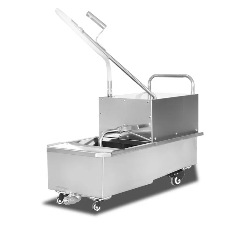 ステンレス製移動式食用油フィルターカート業務用電気フライヤー - Deep Fryer Stainless のレビューと価格