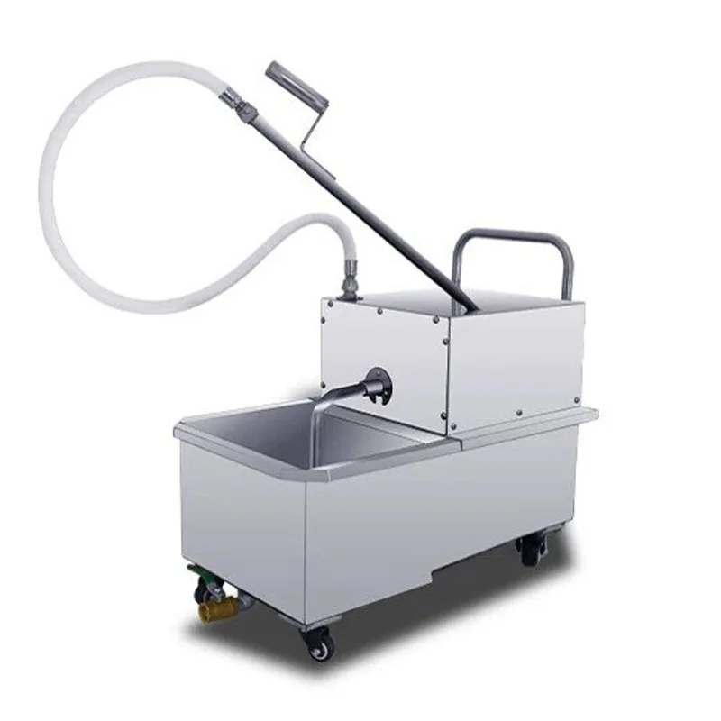ステンレス製移動式食用油フィルターカート業務用電気フライヤー - Deep Fryer Stainless のレビューと価格