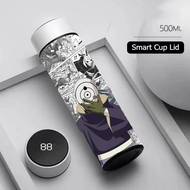 500ml アニメナルト断熱魔法瓶スマート温度表示蓋付きポー - Kitchen Appliances Large のレビューと価格