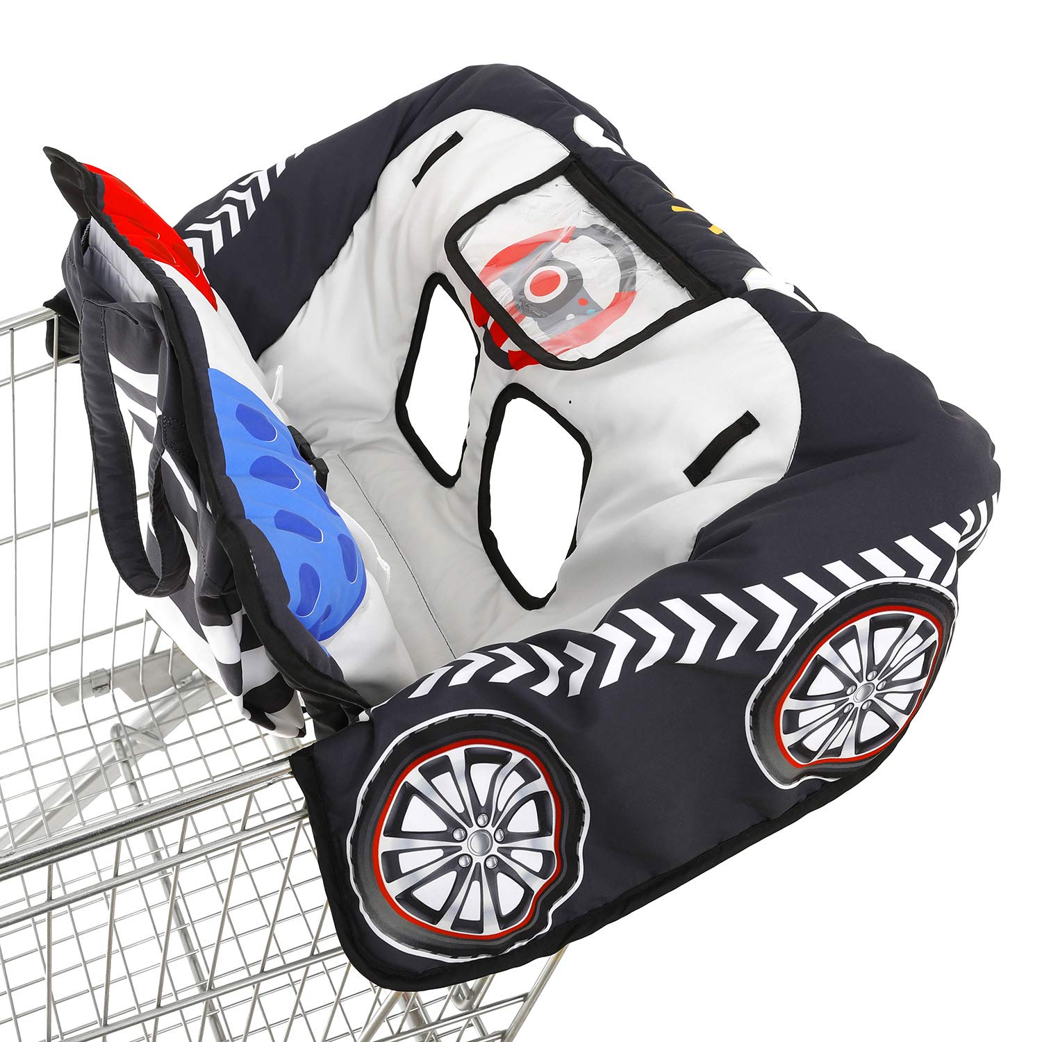 漫画風車椅子型ベビーショッピングカートカバー、2-in-1食 - Kitchen Appliances Shelves のレビューと価格