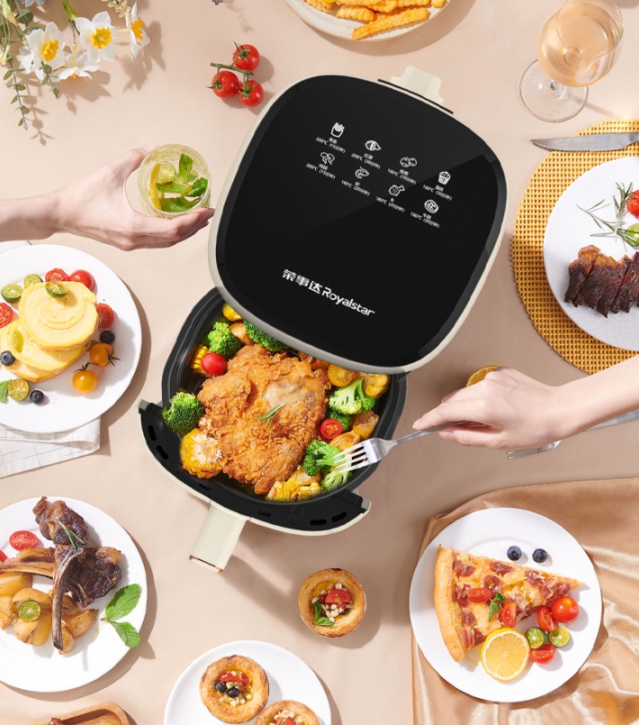 中国ロイヤルスター油を使わないヘルシーデジタルエアフライヤー - Air Fryer 5L Digital のレビューと価格