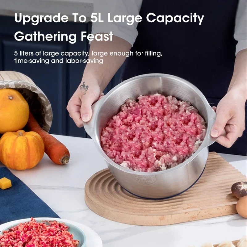 5L電動ミートグラインダー大容量多機能野菜スライサー＆フード - Food Processor Large のレビューと価格