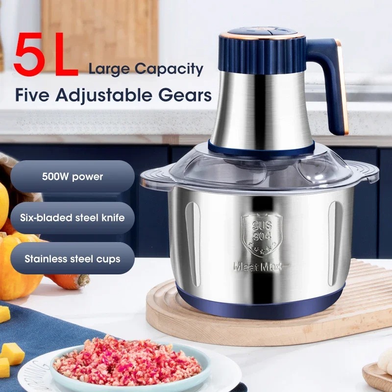5L電動ミートグラインダー大容量多機能野菜スライサー＆フード - Food Processor Large のレビューと価格