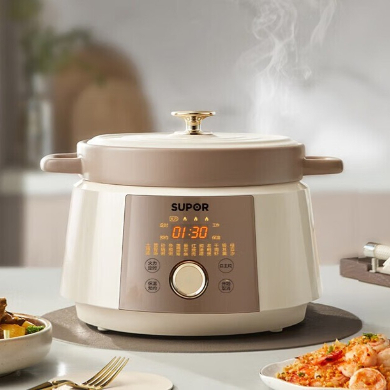 4L セラミック家庭用電気スロークッカー多機能スープポットお - Kitchen Appliances Large のレビューと価格