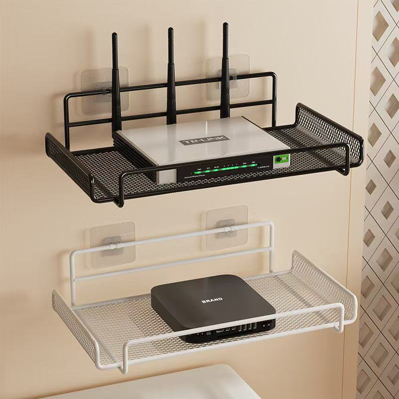 ステンレス製ルーターシェルフ 穴あけ不要 WiFi 壁掛けル - Kitchen Appliances Shelves のレビューと価格