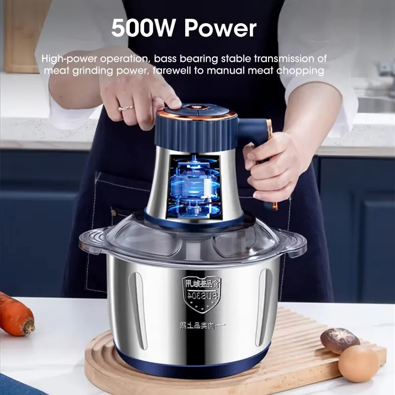 5L大容量電動ミートグラインダー、フードクラッシャー、野菜チ - Food Processor Large のレビューと価格