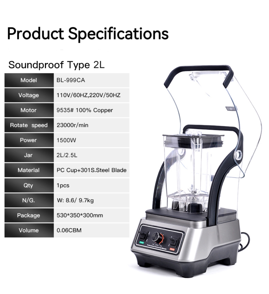 高速1500W業務用厨房機器低騒音多機能ジューサー・エクスト - Kitchen Appliances Lowes のレビューと価格