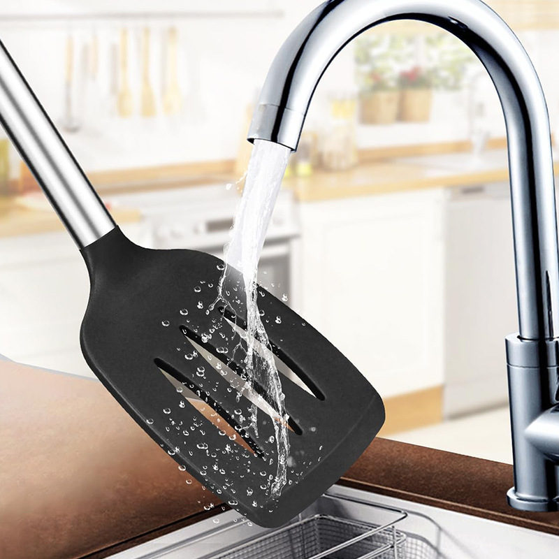 1/2 個シリコンスパチュラセット耐熱テフロン加工ステーキス - Kitchen Appliances Combo のレビューと価格