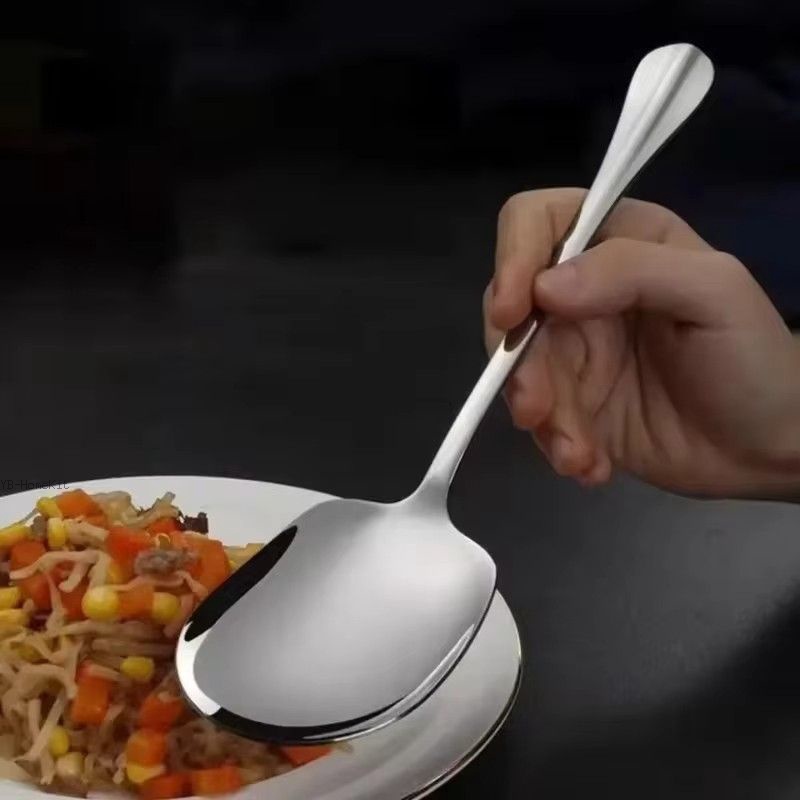 ステンレス鋼大型ステンレス鋼ライススプーン人間工学に基づいた - Kitchen Appliances Large のレビューと価格