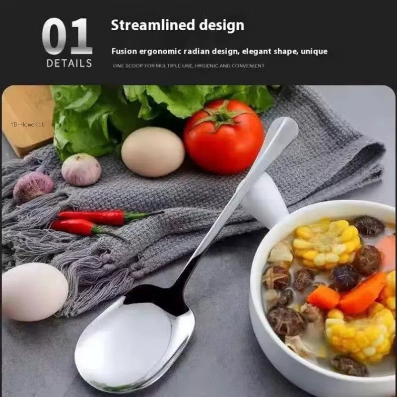 ステンレス鋼大型ステンレス鋼ライススプーン人間工学に基づいた - Kitchen Appliances Large のレビューと価格