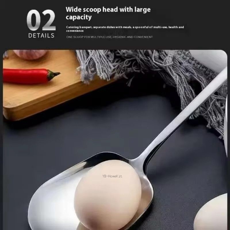 ステンレス鋼大型ステンレス鋼ライススプーン人間工学に基づいた - Kitchen Appliances Large のレビューと価格