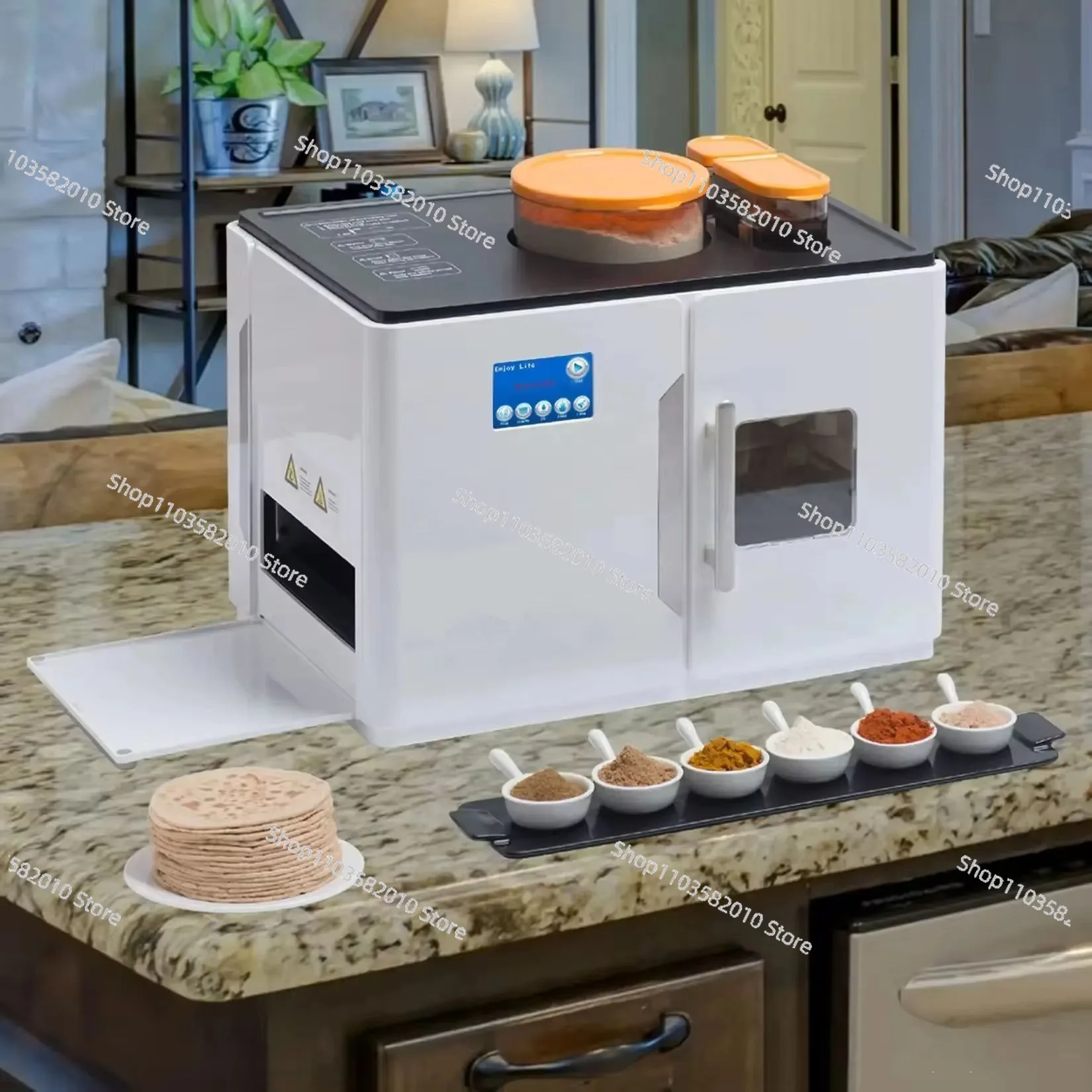 創造的な電動ロティロボット、ロティ・アタ・チャパティ・フラッ - Roti Maker Automatic のレビューと価格